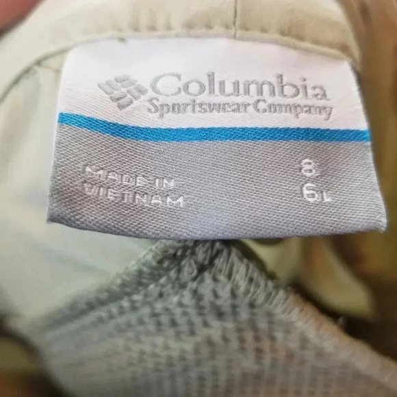 Colombia PFG Women's Shorts Tan Sz 8 - Picture 8 of 9